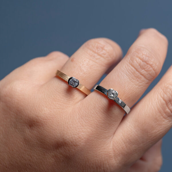 Anel Solitário Pétala 0,25ct - Image 2